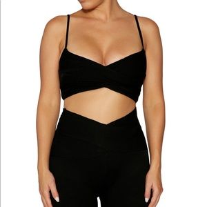 Naked Wardrobe Brown Crop Top